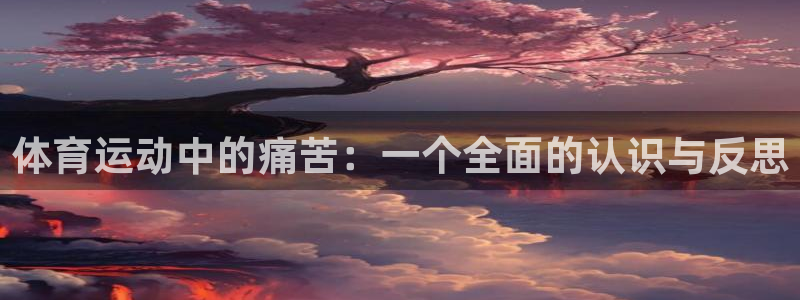 杏鑫体育凯捷平台主管：体育运动中的痛苦：一个全面的认识与反思