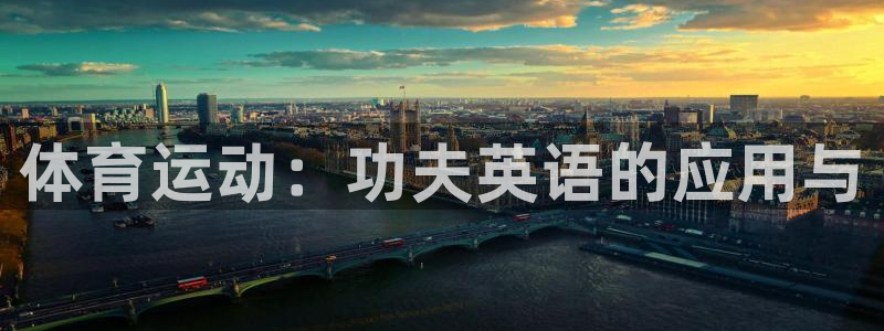 杏鑫：体育运动：功夫英语的应用与