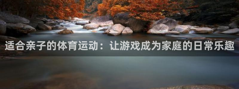 杏鑫登录：适合亲子的体育运动：让游戏成为家庭的日常乐趣